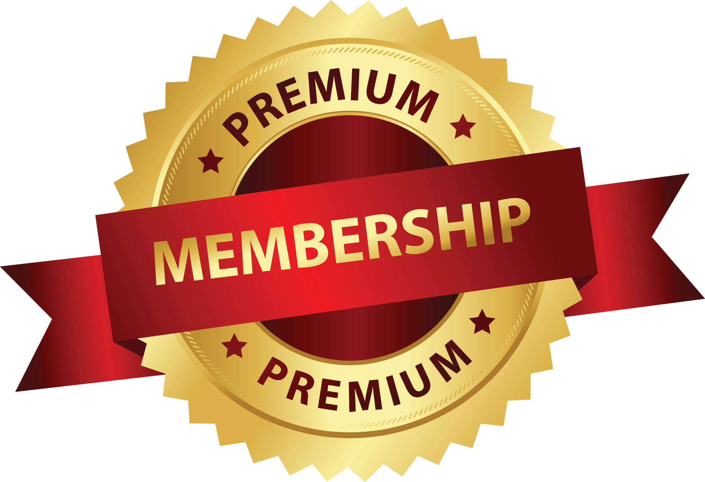 Premium Membership Golden Badge