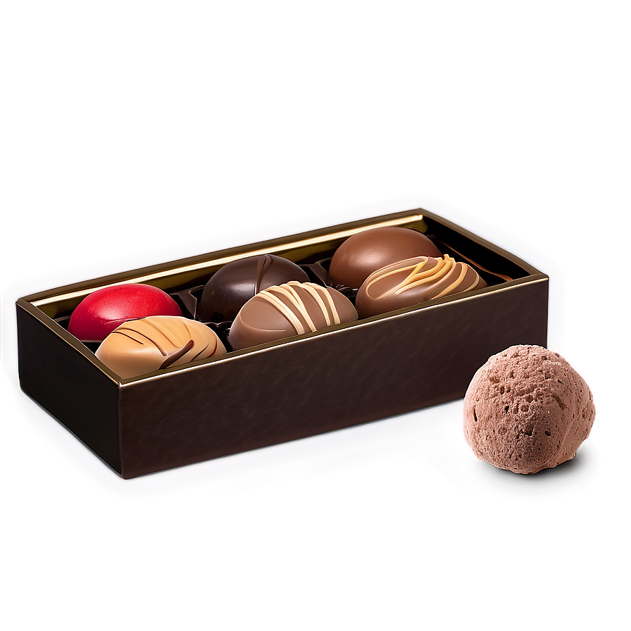Premium Truffle Chocolate Box PNG sny PNG image with a transparent background, free high-resolution download