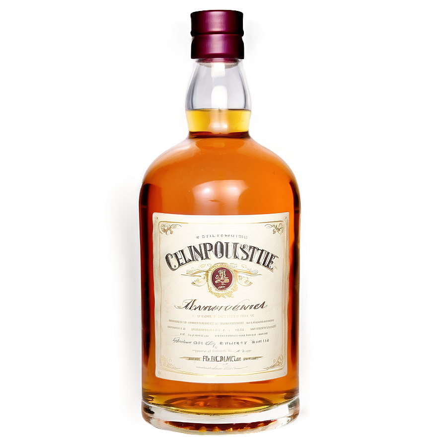 Premium Whiskey Bottle PNG ork50 PNG image with a transparent background, free high-resolution download