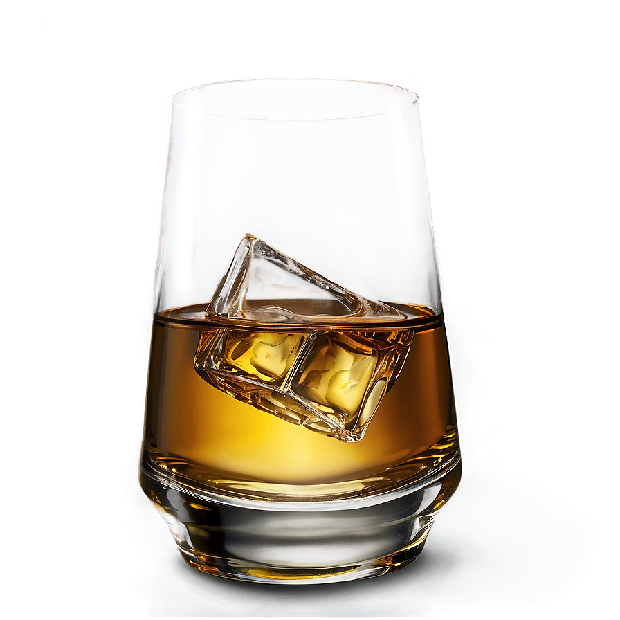 Premium Whiskey Glass Png 06122024