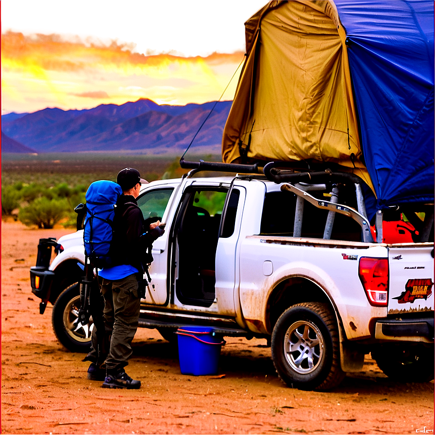 Preparing for a Desert Camping Trip PNG 06122024 PNG with transparent background