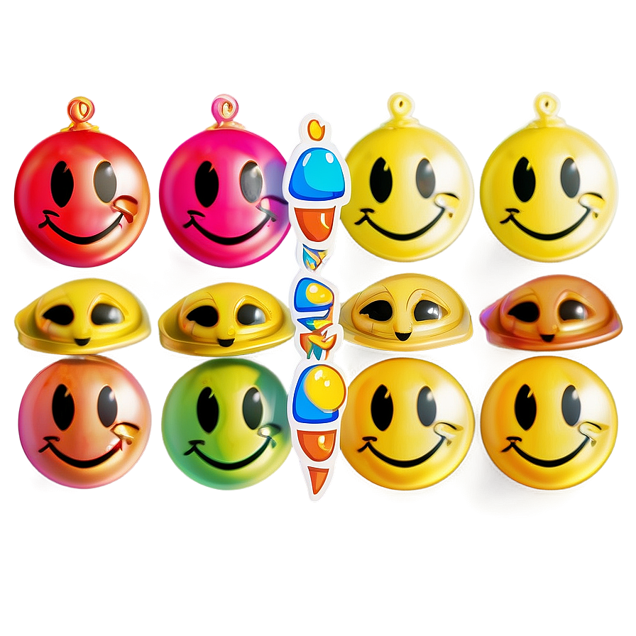 Preppy Smiley Face For Stickers Png 48