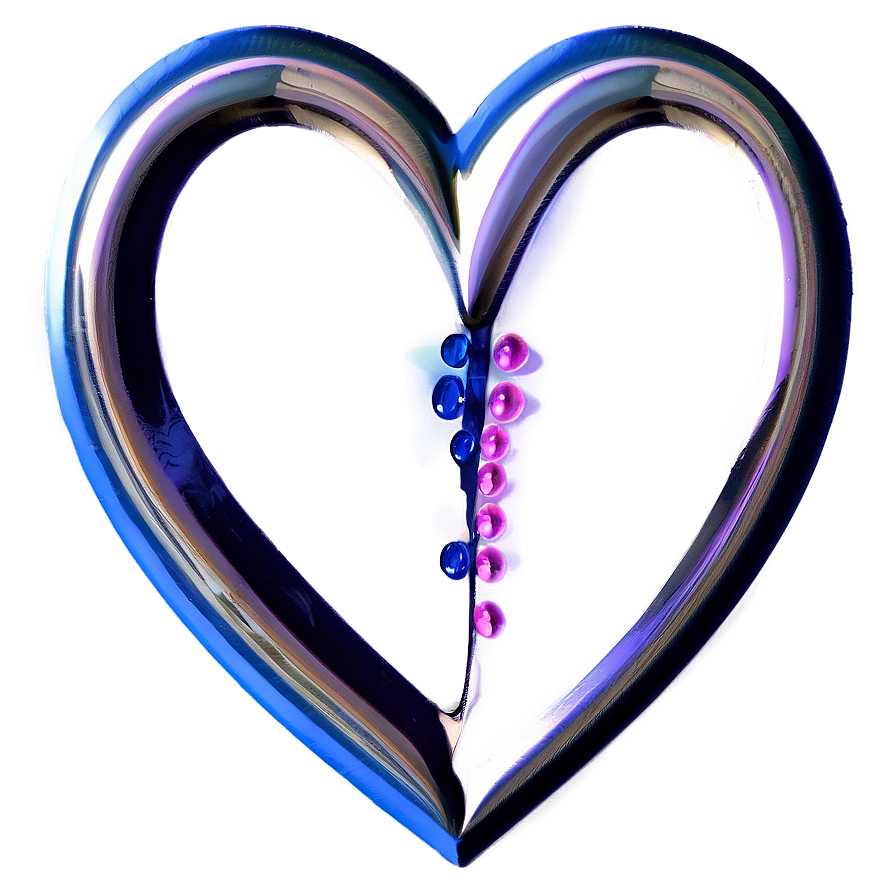 Pretty Heart Artwork PNG 24 PNG with transparent background