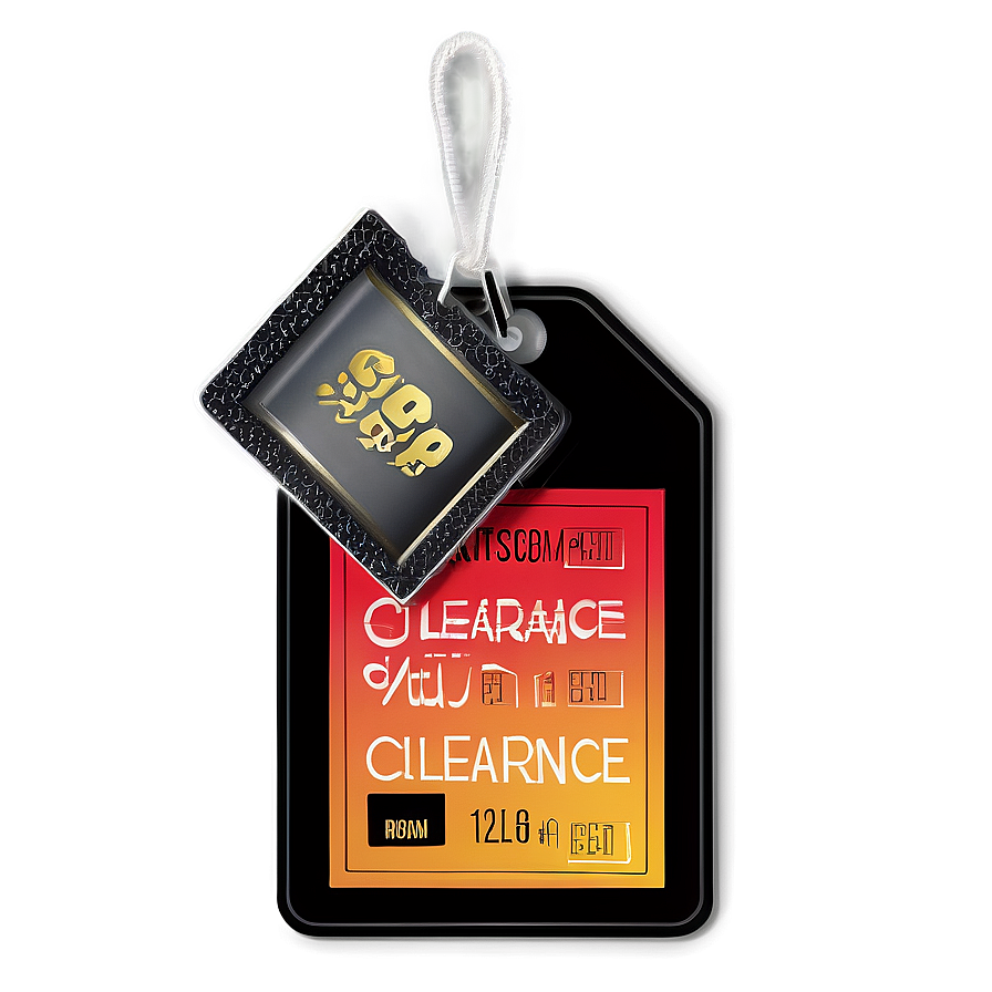 Price Tag For Clearance Png 05252024