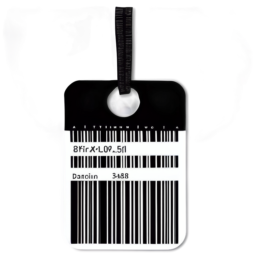 Price Tag With Barcode Png Bgt79