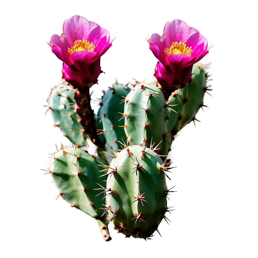 Prickly Pear Cactus Flower Png 06252024