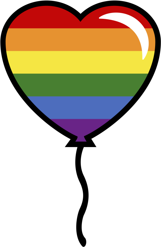 Pride Heart Balloon Graphic