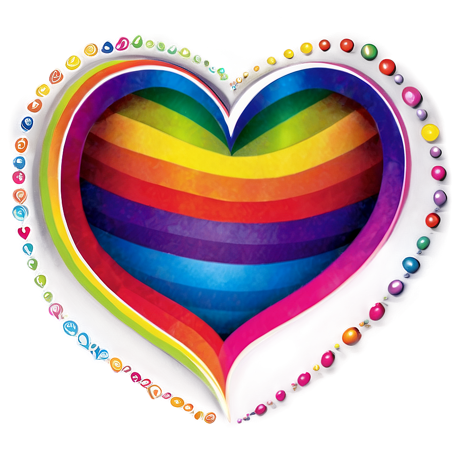 Pride Rainbow Heart PNG cpy20 PNG with transparent background