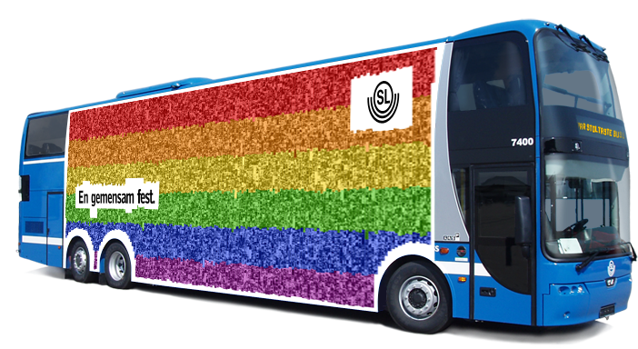 Pride Themed Bus Wrap