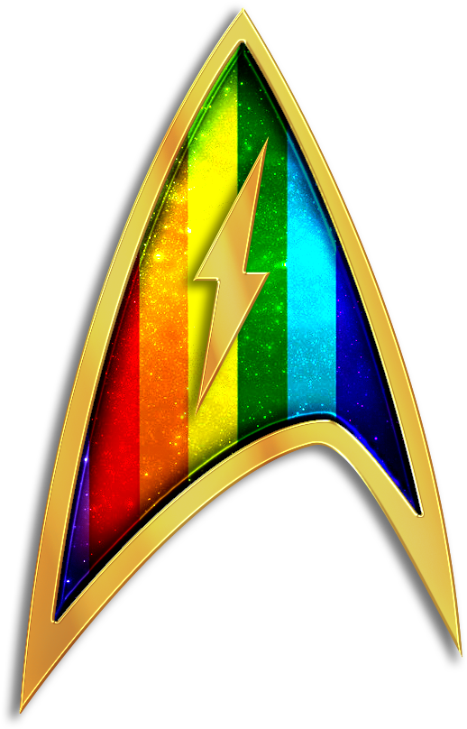 Pride Themed Star Trek Combadge