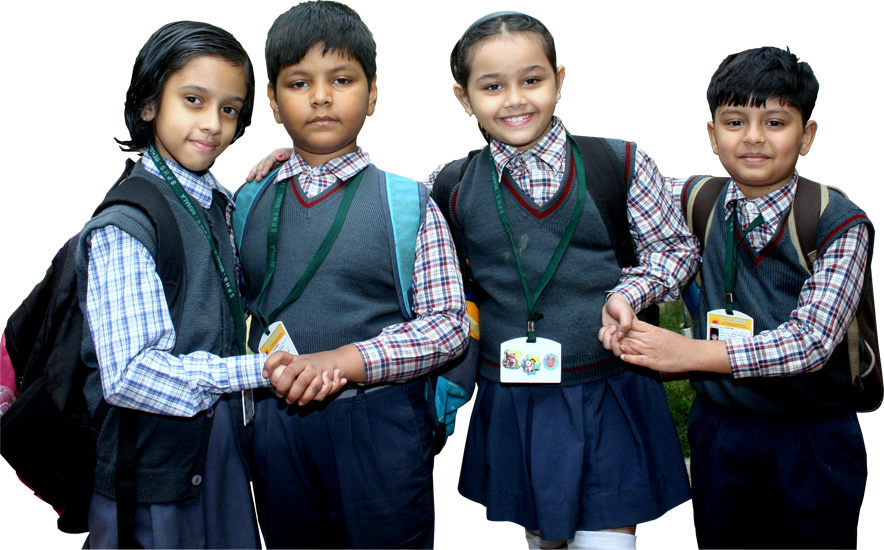 Primary School Students Friends Smiling