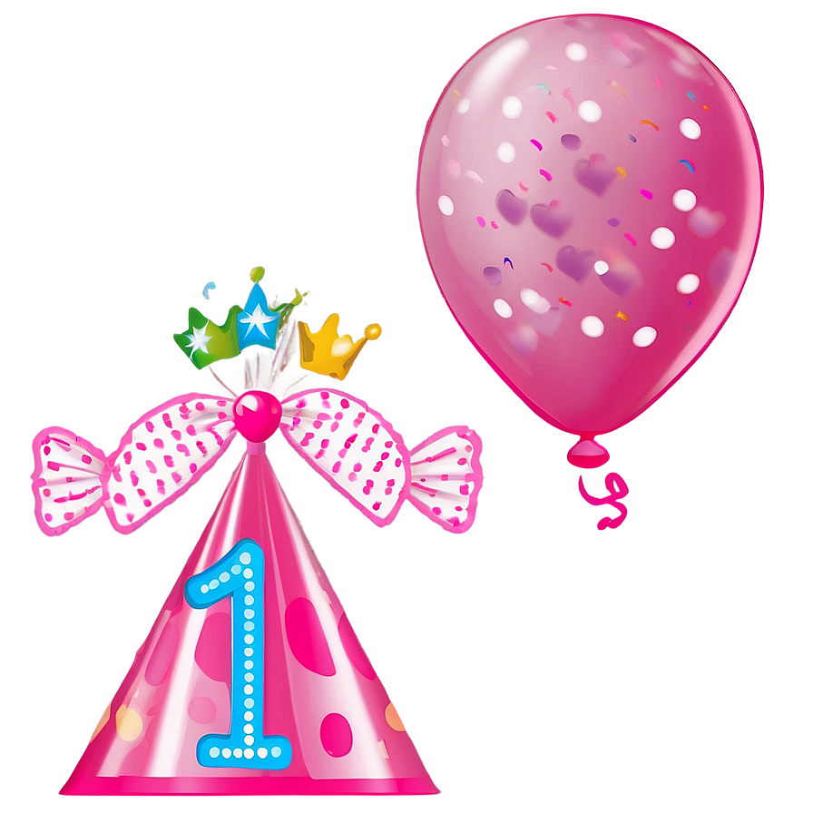 Princess 1st Birthday Theme Png 06202024