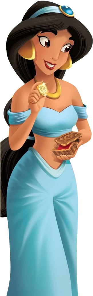 Princess Jasmine Holding Coinand Box