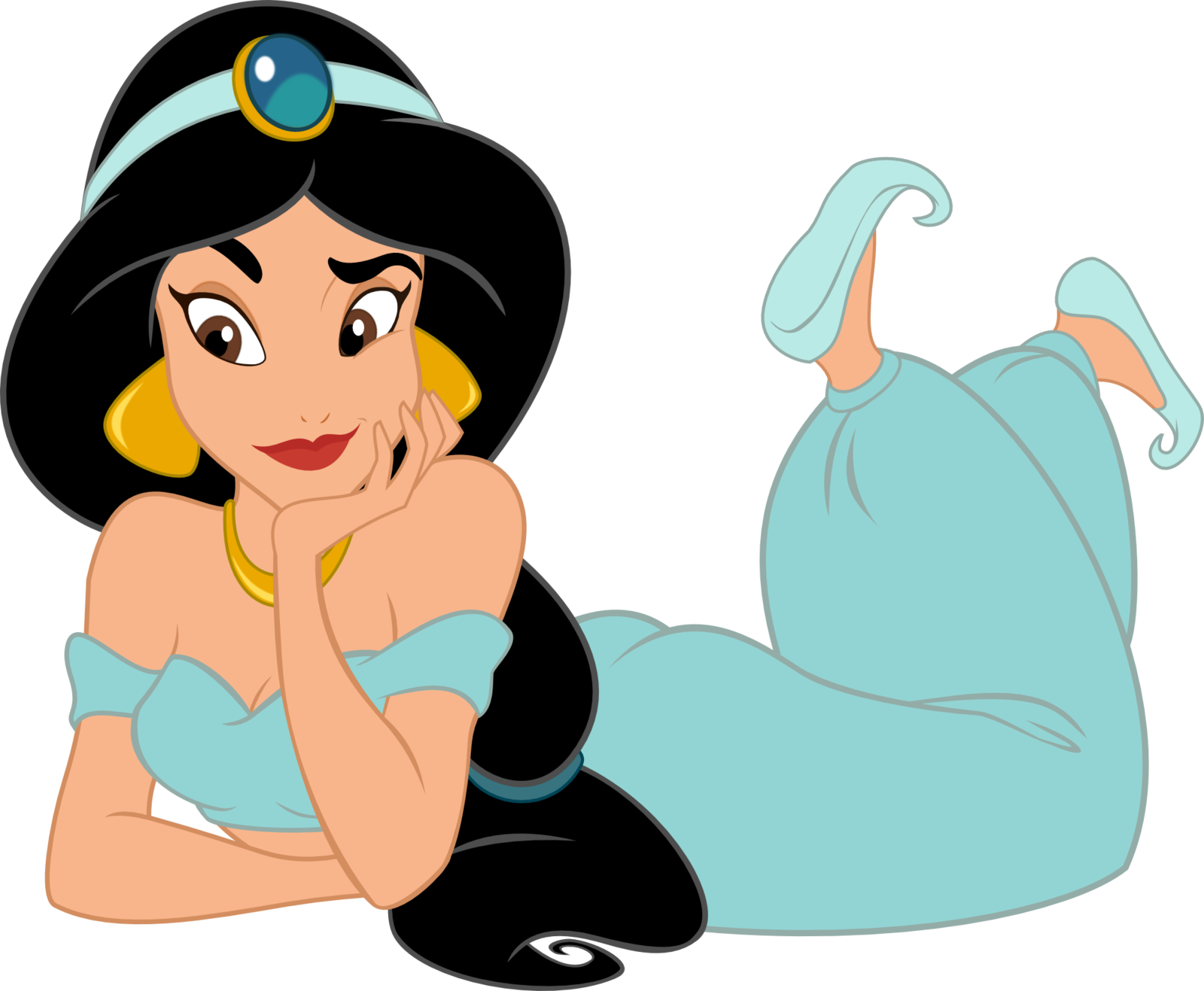 Princess Jasmine Relaxing Illustration