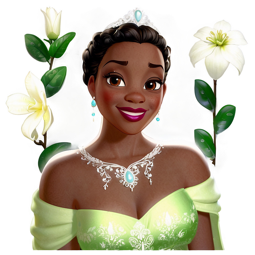 Princess Tiana In Nature Png 05252024