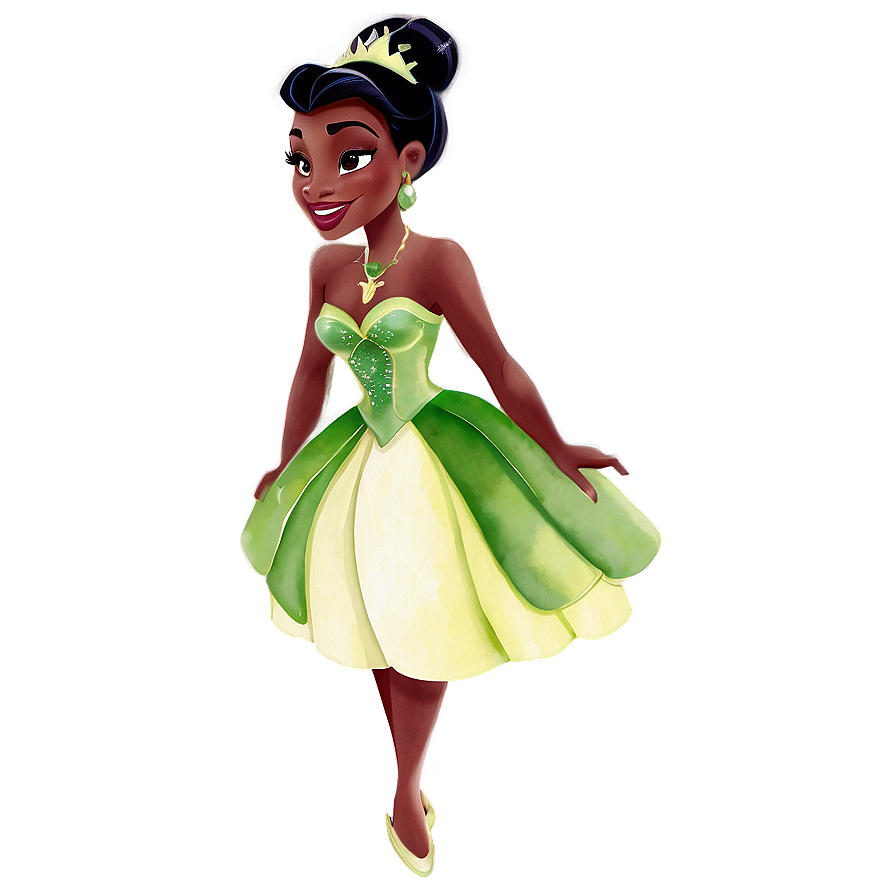 Princess Tiana Watercolor Png 05252024