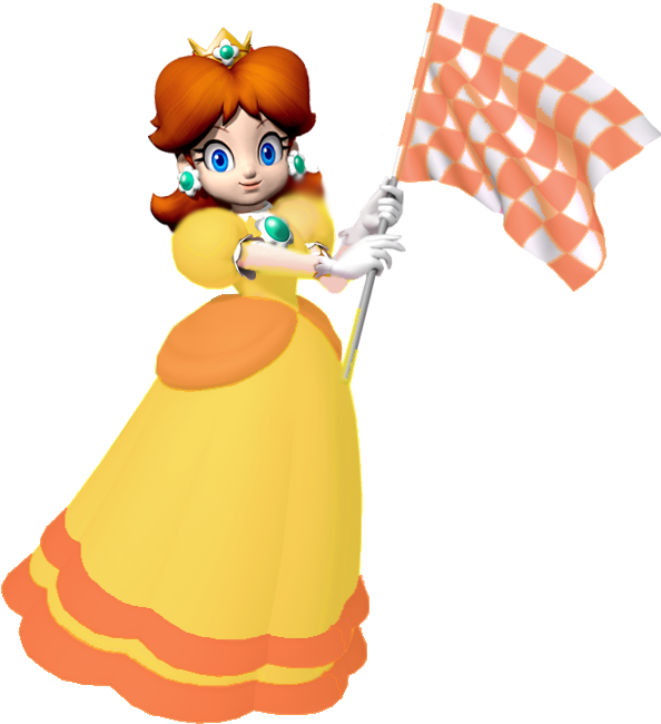 Princess With Checkered Flag