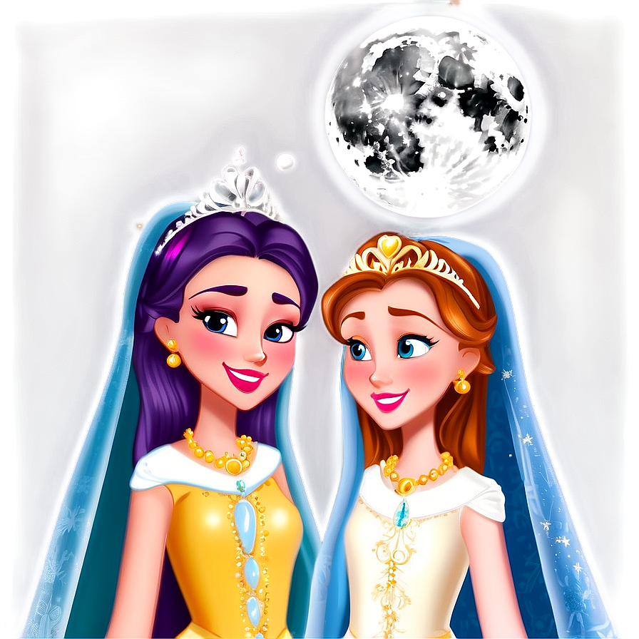 Princesses In The Moonlight Png Wum35