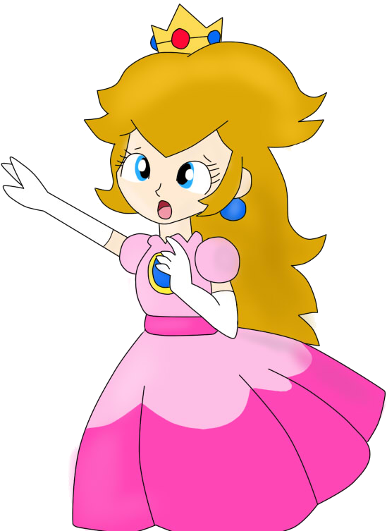 Princess Peach Clipart Old School - Cartoon, HD Png Download PNG with transparent background