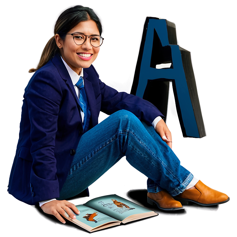 Principal With Book Png Dsm36