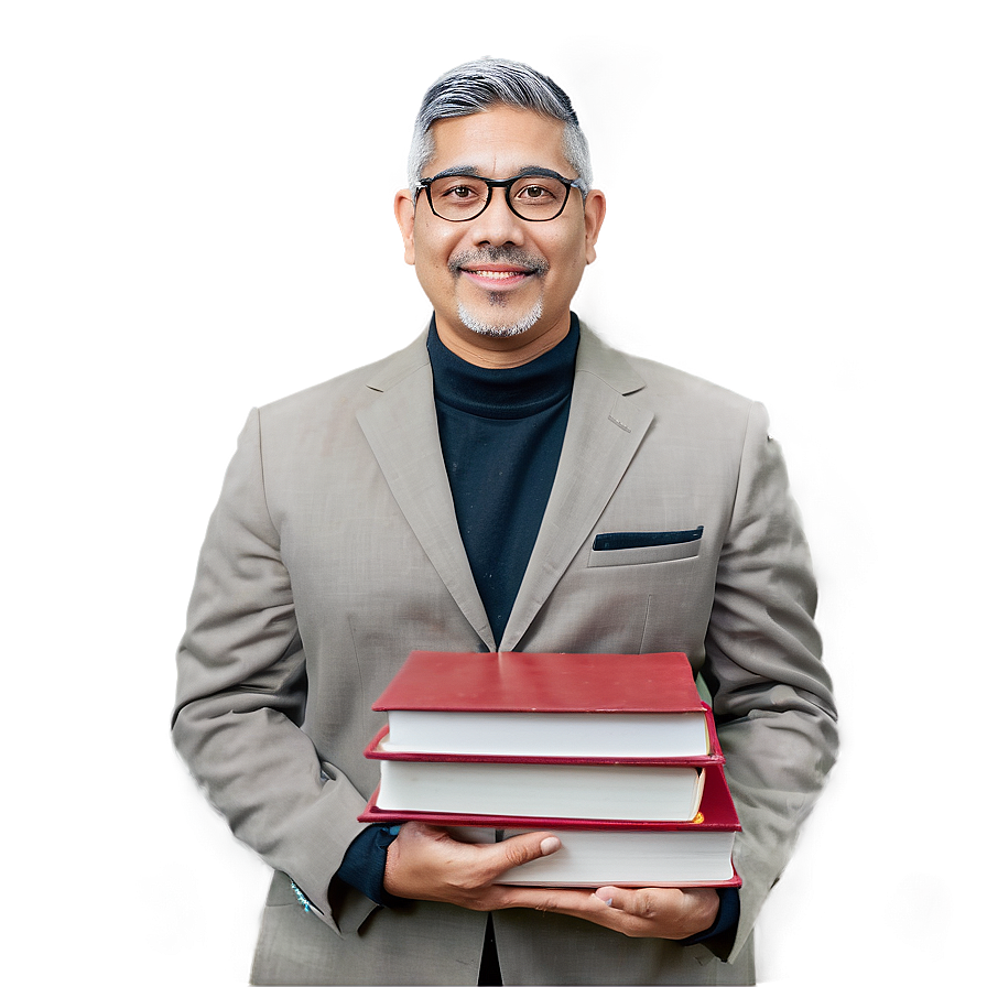 Principal With Book Png Lvj59