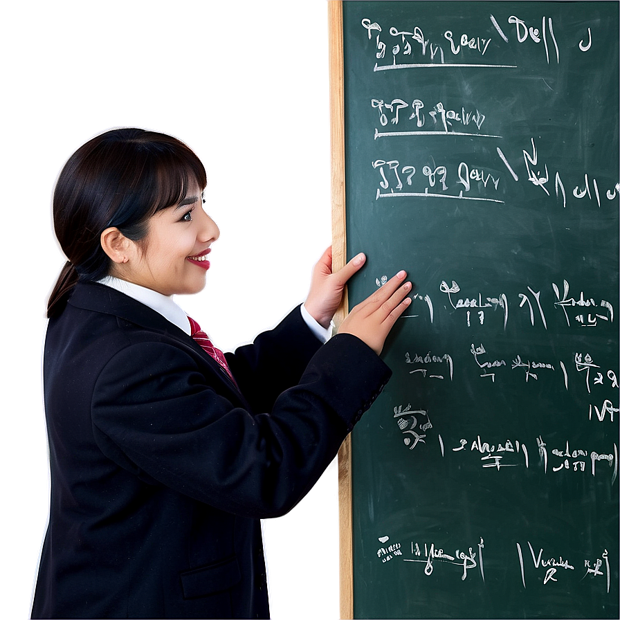 Principal With Chalkboard Png Ahf