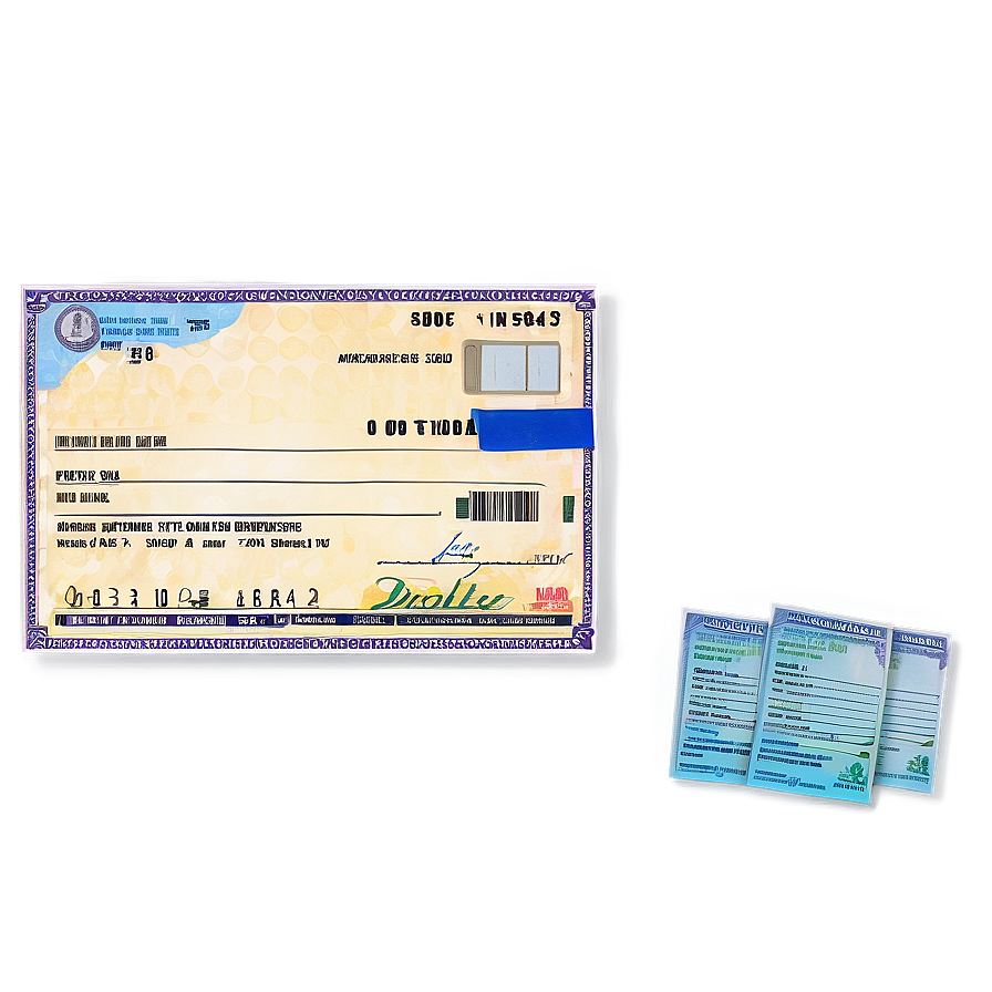 Printable Bank Check Sample Png Ybd