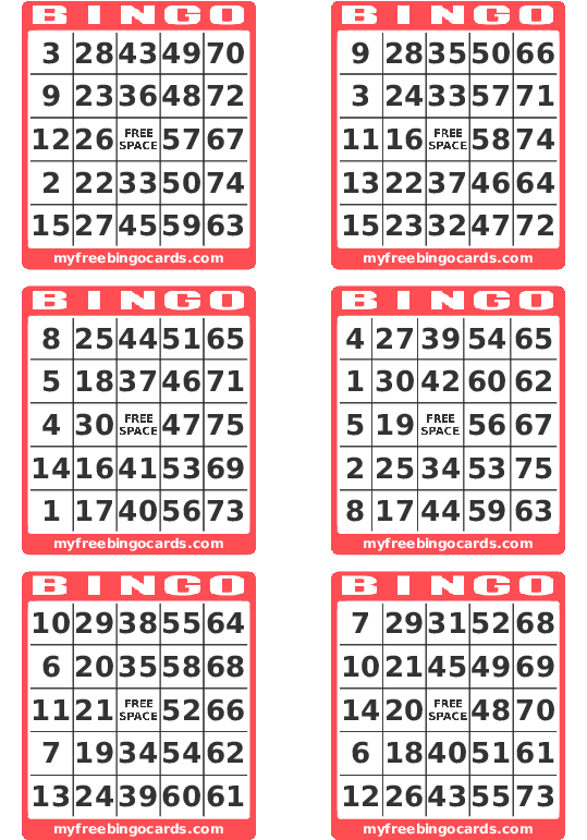 Printable Bingo Cards 1 75 Pdf, HD Png Download PNG with transparent background