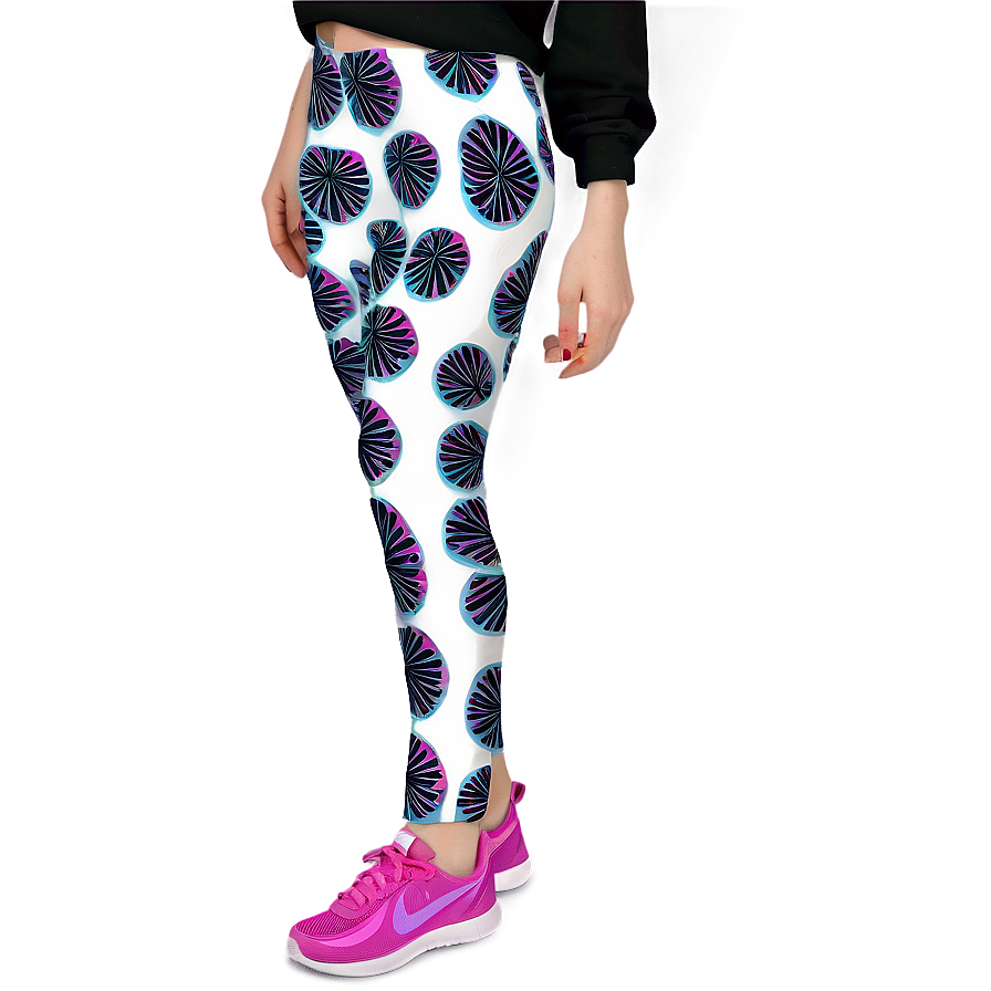 Printed Leggings PNG 6 PNG with transparent background