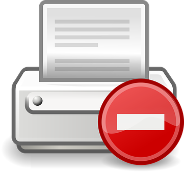 Printer Error Icon PNG with transparent background