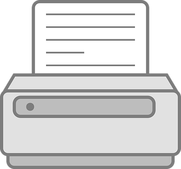 Printer Icon Graphic PNG with transparent background