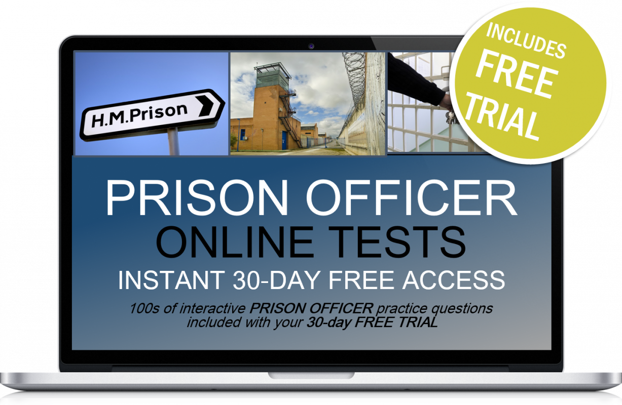 Prison Officer Online Tests Free Trial Advert