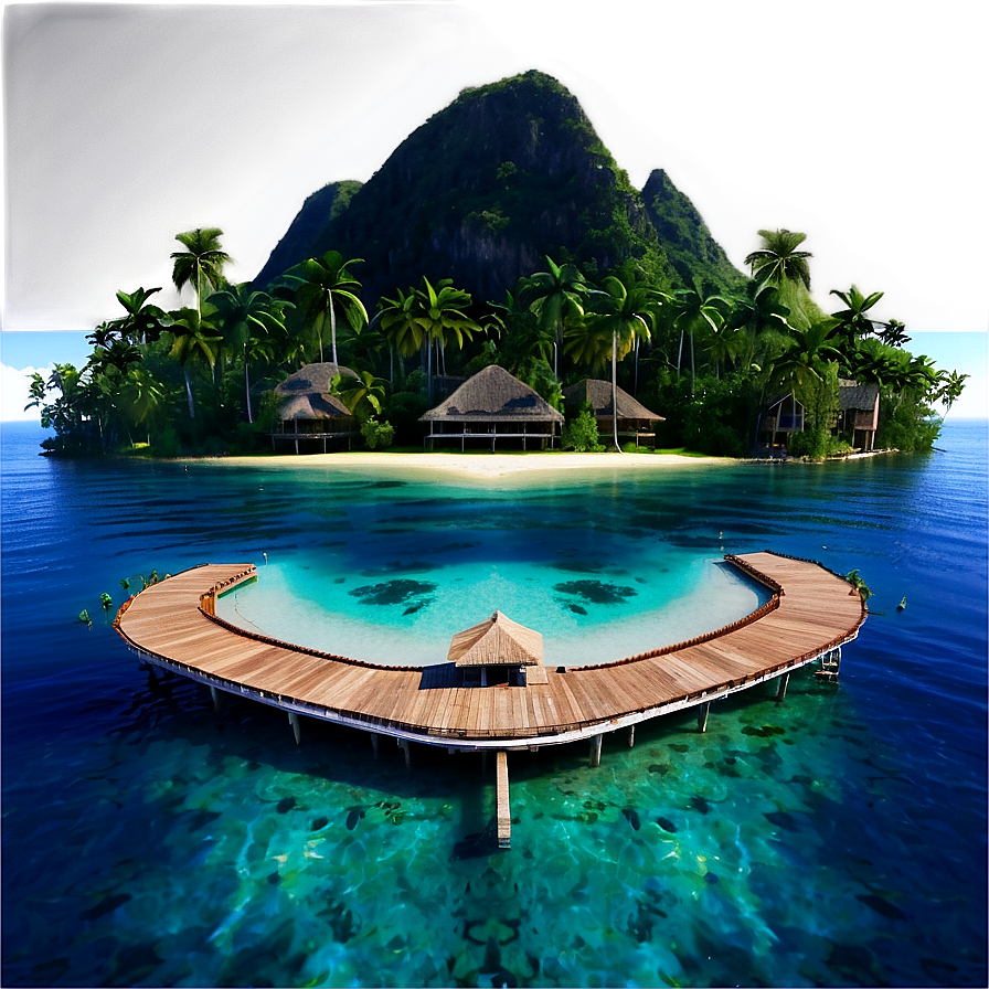 Private Island Paradise Png Tqp1