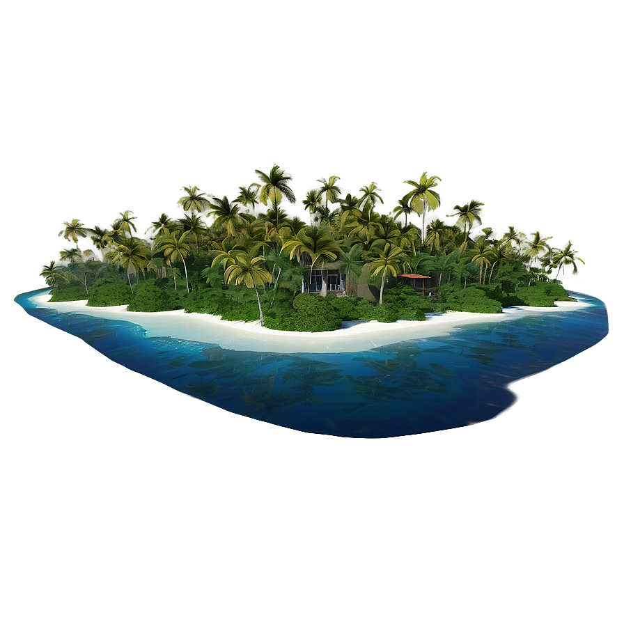 Private Island Retreat PNG 06252024 PNG with transparent background