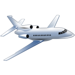 Private Jet Icon PNG with transparent background