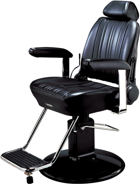 Professional Barber Chair Isolated