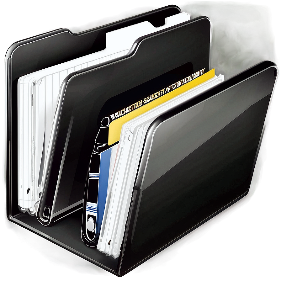 Professional Black Folder Icon PNG 17 PNG image with a transparent background, free high-resolution download