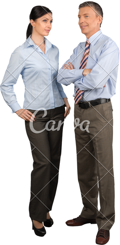 Professional Business Duo Standing