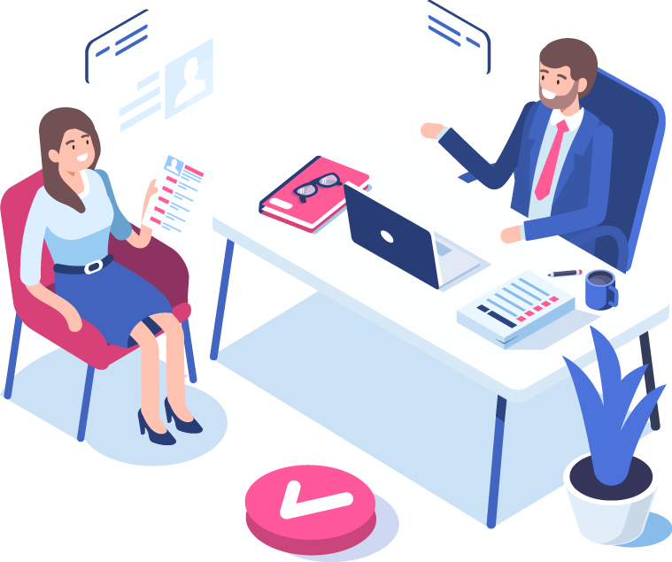 Professional Business Meeting Illustration