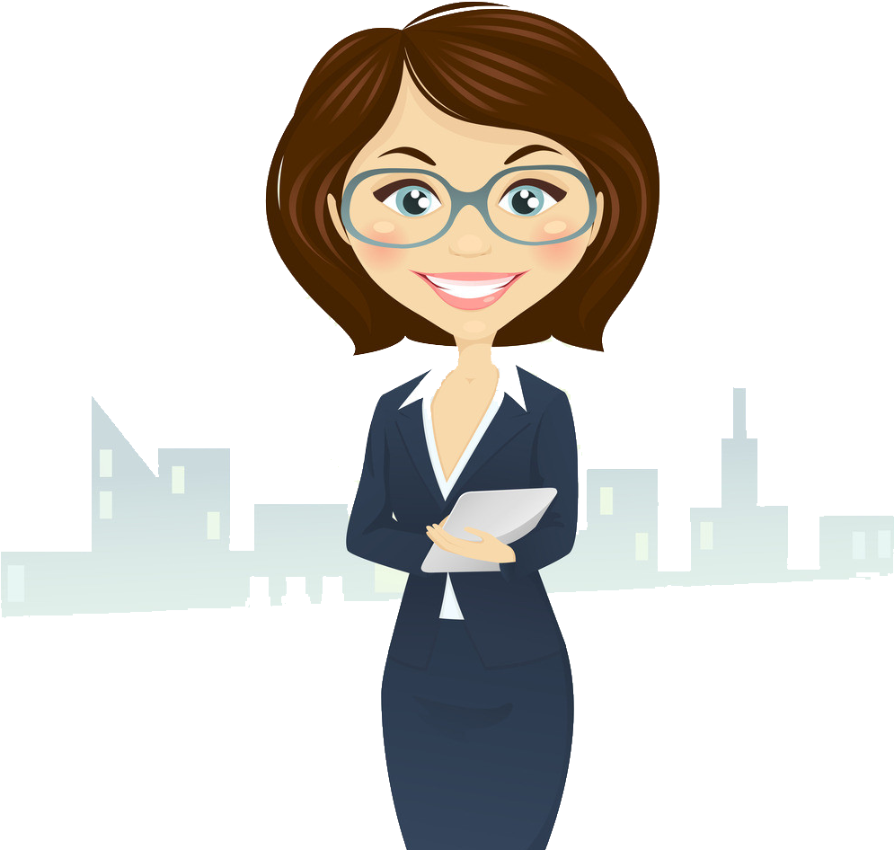 Transparent Professional Woman Clipart - Business Woman Cartoon Png, Png Download PNG with transparent background