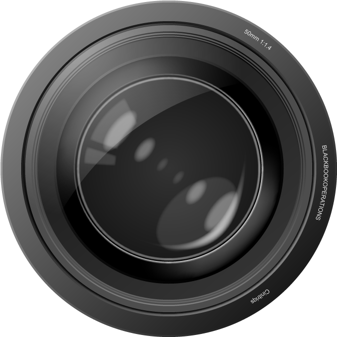 Professional Camera Lens50mm F1.4 PNG with transparent background