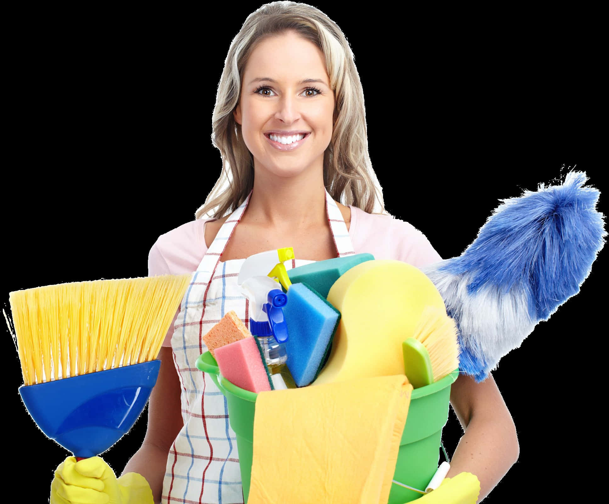 Professional Cleaning Services Smile PNG with transparent background