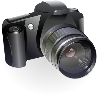Professional Digital Camera Icon PNG with transparent background