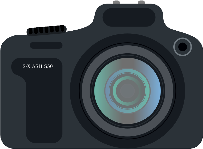 Professional Digital Camera Illustration