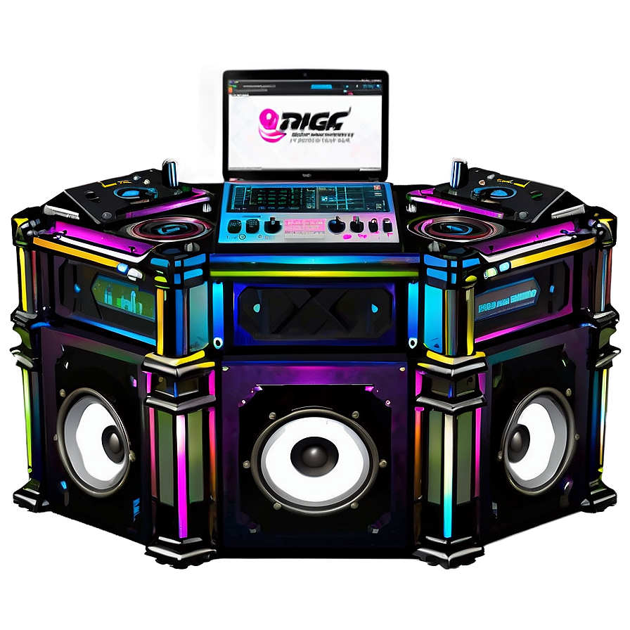 Professional Dj Booth Png 06132024