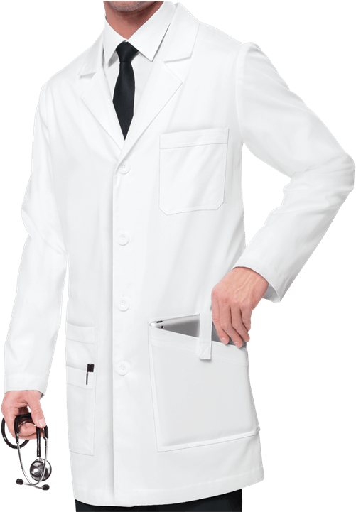 Shown In White - Batas Medicas Para Hombre, HD Png Download PNG with transparent background