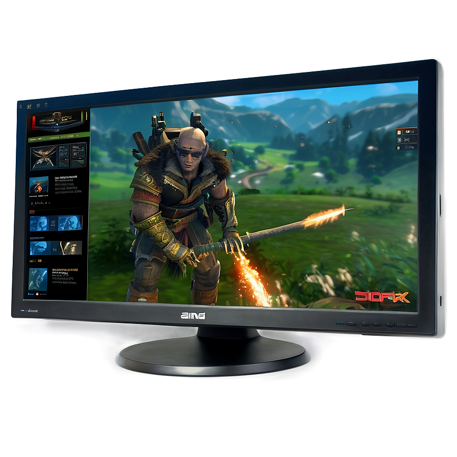 Professional Gaming Monitor PNG agq PNG image with a transparent background, free high-resolution download