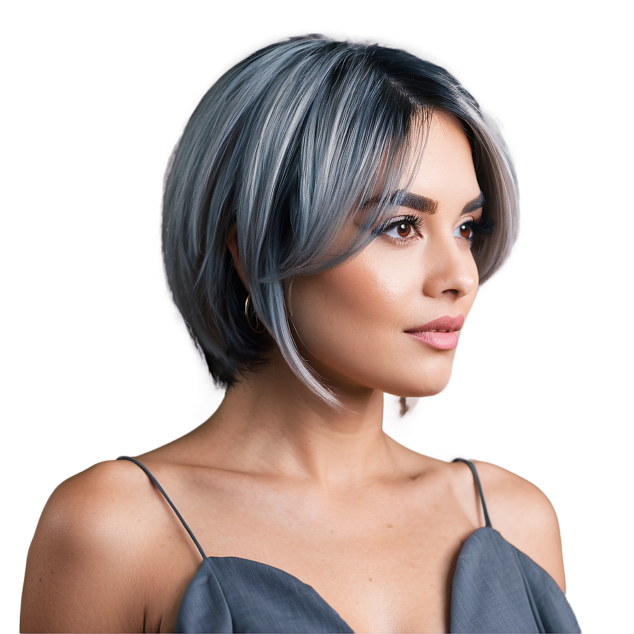 Professional Grey Hairstyles Png Snh