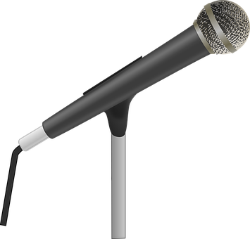 Professional Handheld Microphone PNG with transparent background