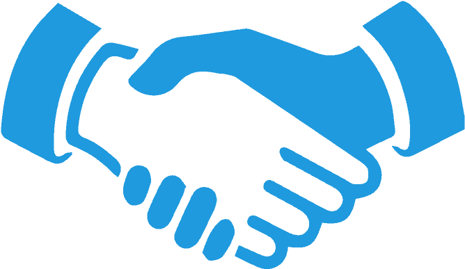 Professional Handshake Icon PNG with transparent background